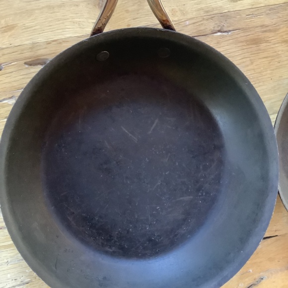 2pc Anolon Nouvelle Copper Enhanced  Induction Pans skillets 10 and 8.5 inch - Picture 9 of 14